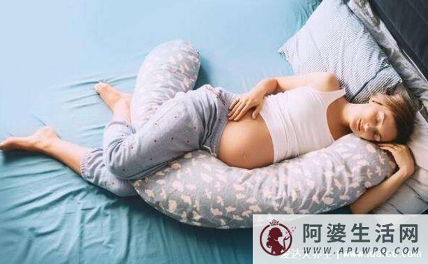 孕妇睡觉的正确姿态示意图片