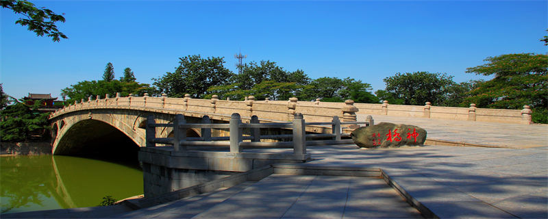 河北石家庄赵县第一座跨过洨河的石拱桥——赵州桥